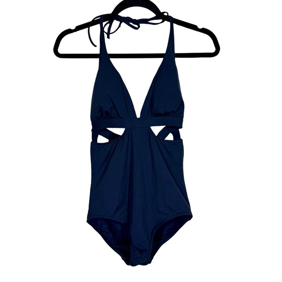 Anthropologie Seafolly Active Halter Cutout One-Piece Bathing Suit AU14/US10 - Picture 6 of 12